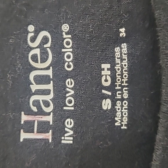 🦋 Hanes Live Love Color Graphic Tee Size Small Floral Butterfly Print Moody Y2k - Picture 3 of 8